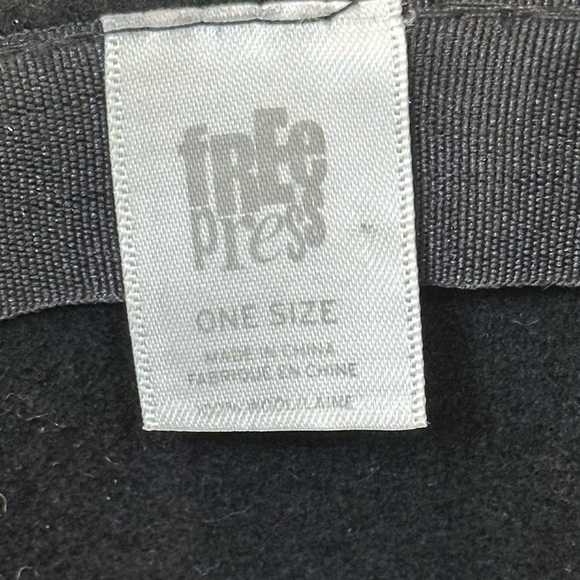 🌟2xHP🌟Black 100% Wool Wide Brim Fedora by Free Press - Picture 9 of 9